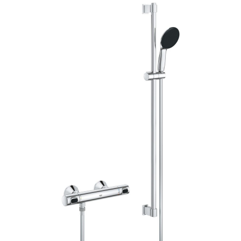 Baterii baie - Grohe Precision Flow baterie de duș perete da StarLight Chrome 34805001