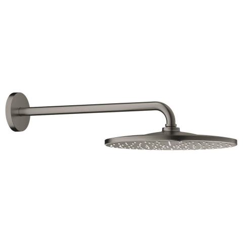 Sisteme de dus - Grohe Rainshower cap de duș cu braț 31x31 cm rotund Brushed Hard Graphite 26558AL0
