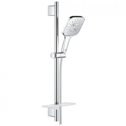 Sisteme de dus - Grohe Rainshower Eco 9.5 SmartActive 130 Cube Set dus cu bara 60 cm si savoniera, crom