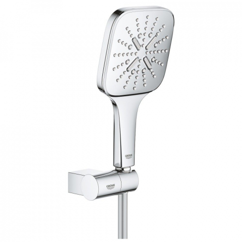 Sisteme de dus - Grohe Rainshower Eco SmartActive 130 Cube Set dus cu suport reglabil, crom