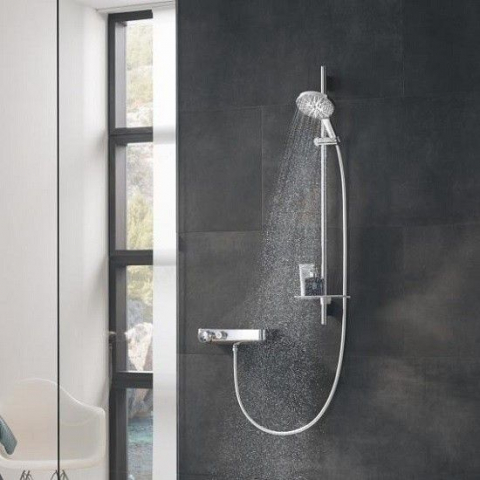 Grohe Rainshower SmartActive 150 Set dus cu bara 90 cm si savoniera, crom [2]