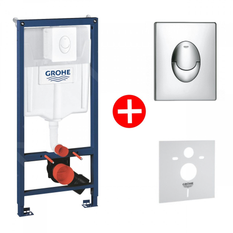 Rezervore incastrate - Grohe Rapid SL 4 in 1 Set rezervor incastrat GD2 si clapeta de actionare rotunda