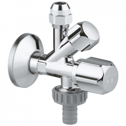 Robinete coltar - Grohe Robinet coltar 1/2" x 3/8" x 3/4", crom