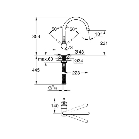 Grohe inserție scurgătoare 40852SD0 [4]