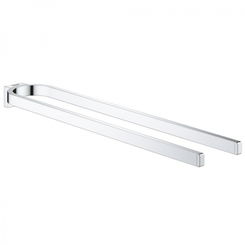Cuiere si suporturi prosoape - Grohe Selection Suport prosop baie tip bara dubla 36 cm, crom