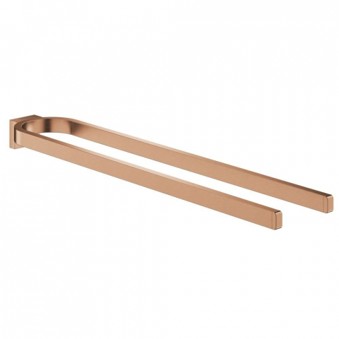 Cuiere si suporturi prosoape - Grohe Selection Suport prosop baie tip bara dubla 36 cm, cupru mat (brushed warm sunset)