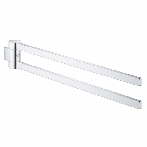 Cuiere si suporturi prosoape - Grohe Selection Suport prosop baie tip bara dubla 40 cm, crom