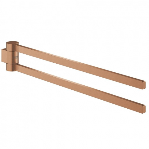 Cuiere si suporturi prosoape - Grohe Selection Suport prosop baie tip bara dubla 40 cm, cupru mat (brushed warm sunset)