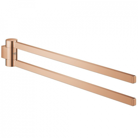 Cuiere si suporturi prosoape - Grohe Selection Suport prosop baie tip bara dubla 40 cm, cupru (warm sunset)