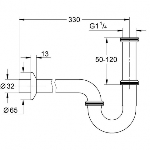 Grohe Sifon estetic pentru bideu [1]