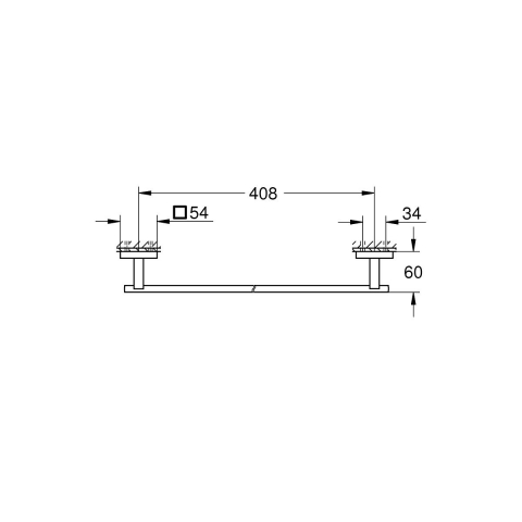 Grohe Start Cube bară crom 40987000 [1]