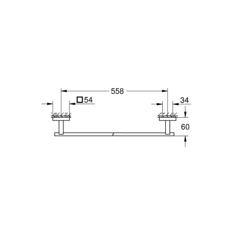 Grohe Start Cube bară crom 41089000 [1]