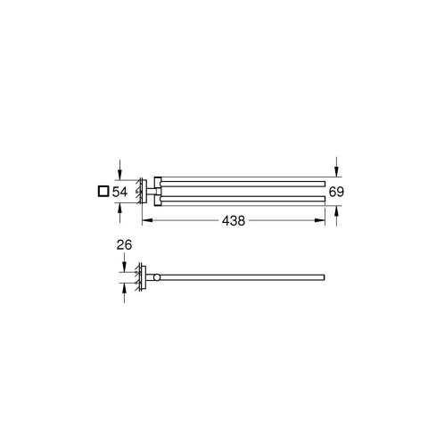 Grohe Start Cube suport prosop crom 40976000 [1]