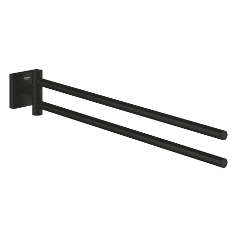 Cuiere si suporturi prosoape - Grohe Start Cube suport prosop negru 409762430