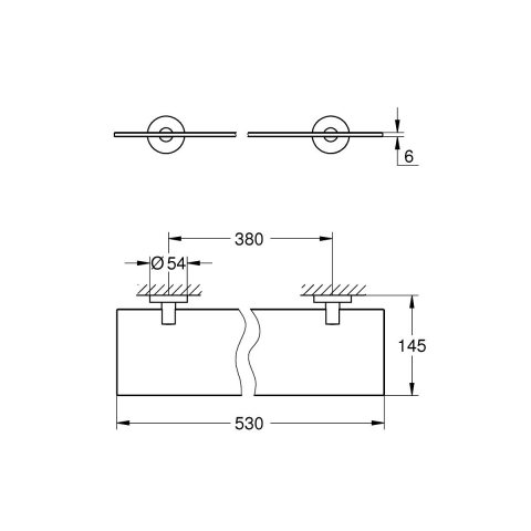 Grohe Start raft 53 cm negru 412022430 [1]
