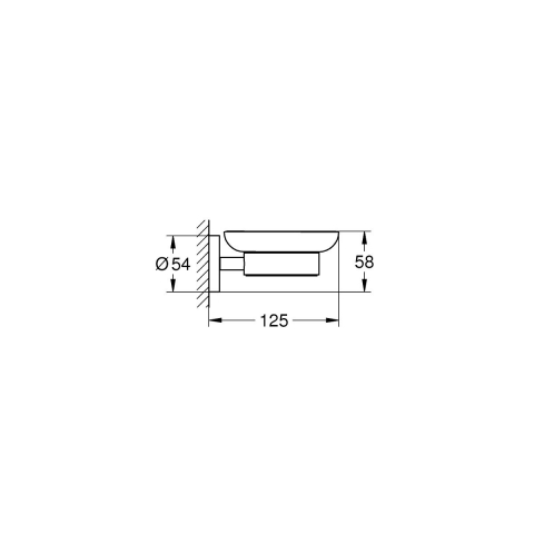 Grohe Start săpunieră perete negru 411932430 [1]