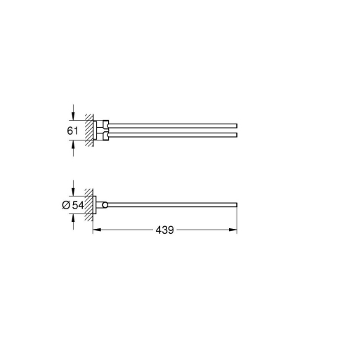 Grohe Start suport prosop crom 41183000 [1]