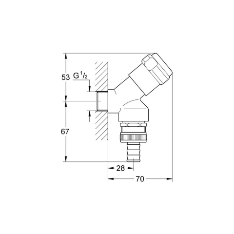 Grohe supapă de perete StarLight Chrome 41190000 [1]