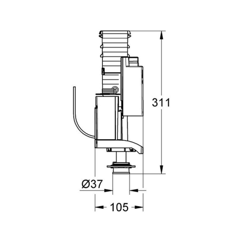 Grohe supapă de scurgere 42320000 [1]