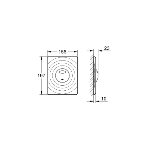Grohe Surf buton de spălare pentru WC StarLight Chrome 38861000 [2]