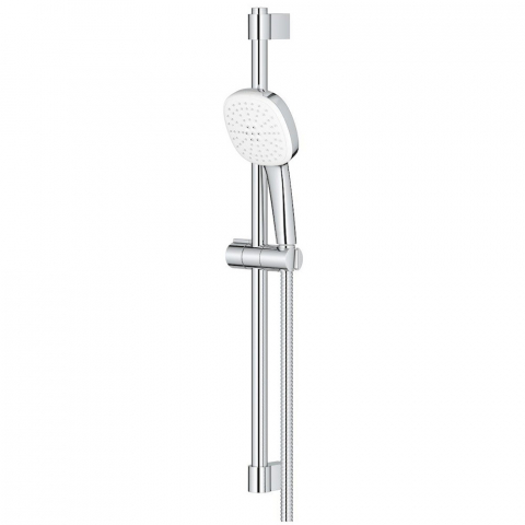 Grohe Tempesta Cube 110 Set dus cu bara 60 cm cu furtun metalic, 2 jeturi [2]