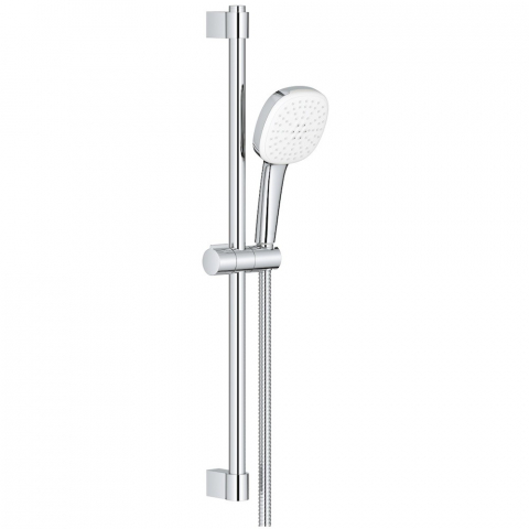 Grohe Tempesta Cube 110 Set dus cu bara 60 cm cu furtun metalic, 2 jeturi [1]