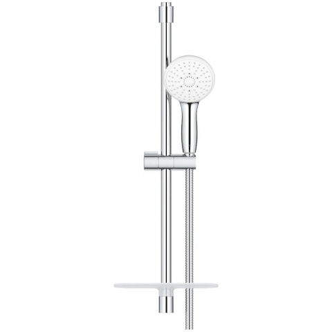 Grohe Tempesta Cube 110 Set dus cu bara 60 cm cu furtun metalic si savoniera, 2 jeturi [2]