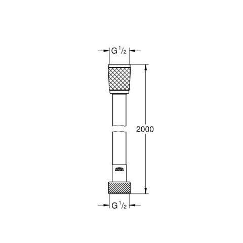 Grohe Vitalio Flex Comfort furtun de duș 200 cm crom 27173002 [1]