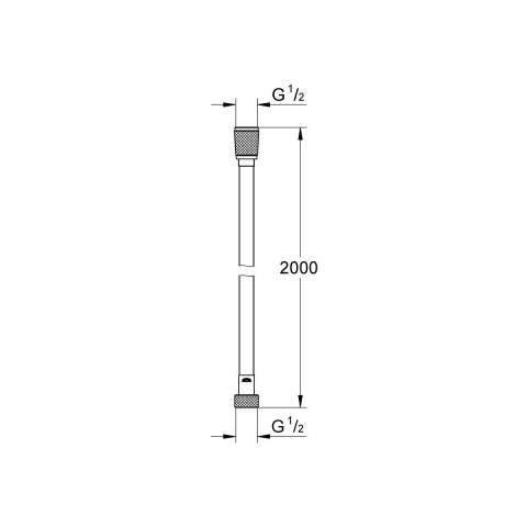 Grohe Vitalio Flex Silver furtun de duș 200 cm crom 27507001 [1]