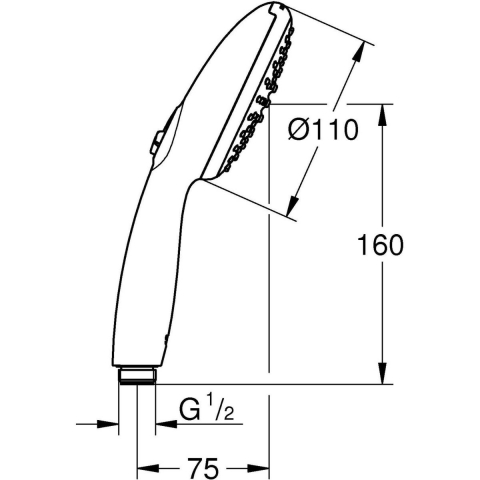 Grohe Vitalio Start duș de mână crom 26947001 [1]