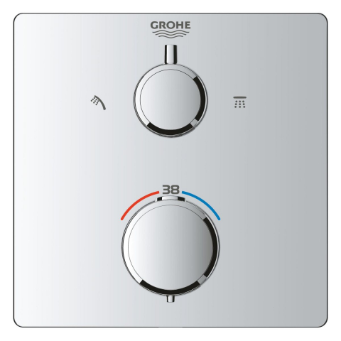 Grohe Vitalio Start set de duș ascuns cu termostat da crom 34881000 [3]