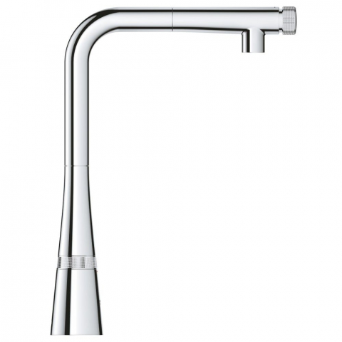 Grohe Zedra Baterie chiuveta bucatarie cu dus extractibil si buton SmartControl, crom [3]
