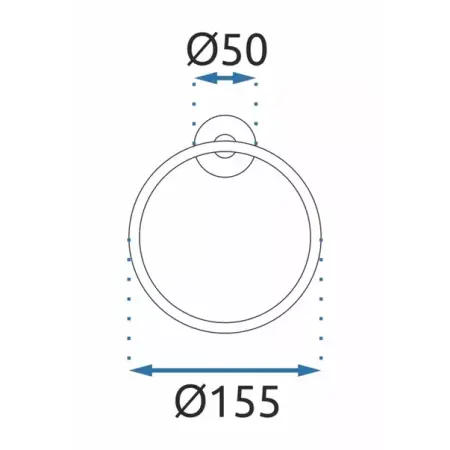 Inel portprosop rotund Rea Mist 05 finisaj negru mat [7]