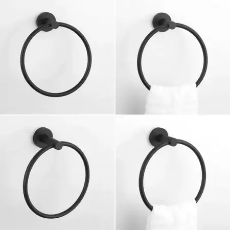 Inel portprosop rotund Rea Mist 05 finisaj negru mat [5]