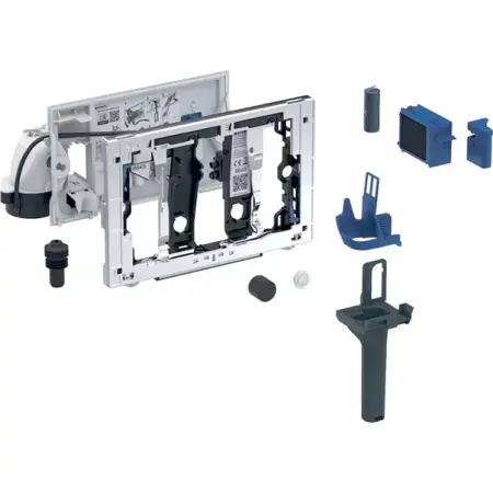 Rezervore incastrate - Kit Geberit DuoFresh cu declansare automata cromat pentru rezervor incastrat Sigma 8 cm