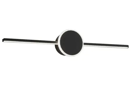 Mobilier Baie - Lampa aplica de baie LED pentru oglinda APP848-1W Rotunda Negru 41cm, Rea