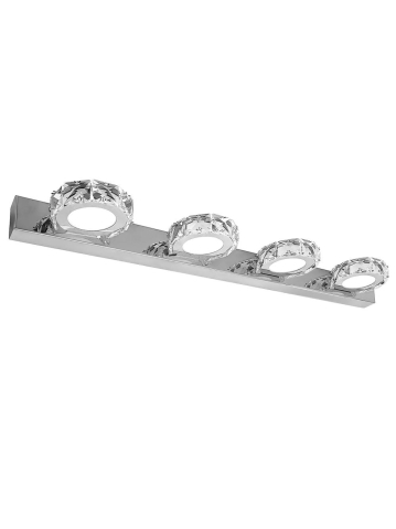Oglinzi baie si corpuri iluminat - Aplica de perete LED Toolight APP1940-4W crom 620mm 4 puncte lumina