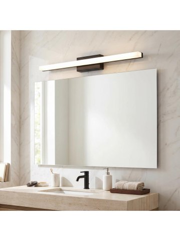 Aplica de perete LED 60cm Toolight APP1855-1W negru mat 600x75x50mm [4]
