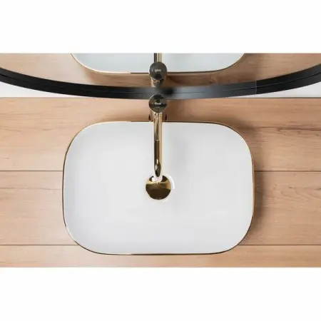 Lavoar alb/auriu pe blat Rea Belinda 46,5 cm [4]