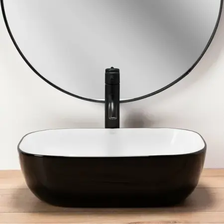 Lavoar alb/negru Rea Belinda Black Edge 47 cm [1]