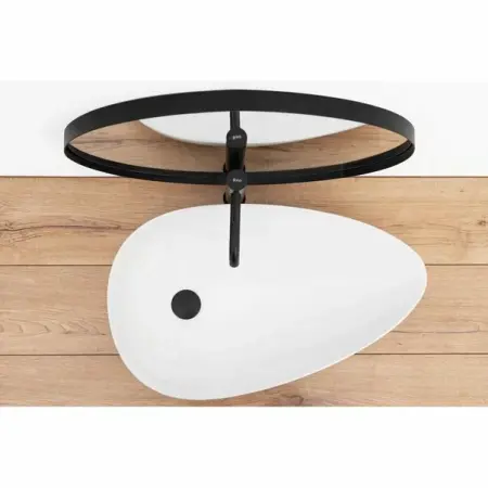 Lavoar asimetric pe blat Rea Greta 65,5 cm [1]