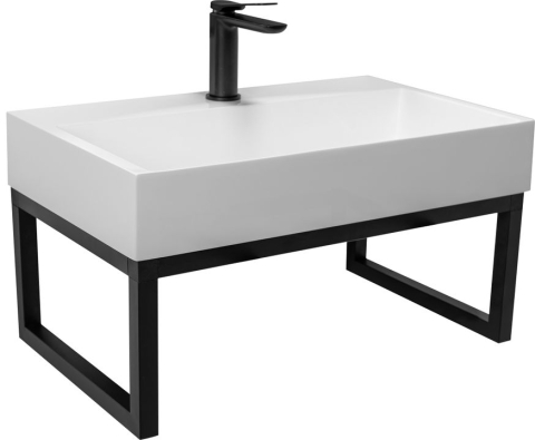 Obiecte Sanitare - lavoar Baie din conglomerat GOYA 60cm + Cadru