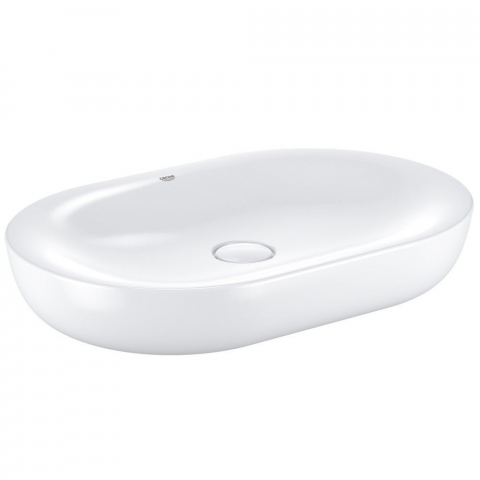 Lavoare pe perete - Lavoar baie pe blat, oval Grohe Essence Vessel 60x40 cm, tratament PureGuard