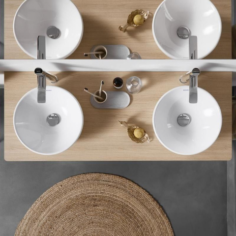Lavoar baie pe blat, rotund Duravit D-Neo 40x40 cm [3]