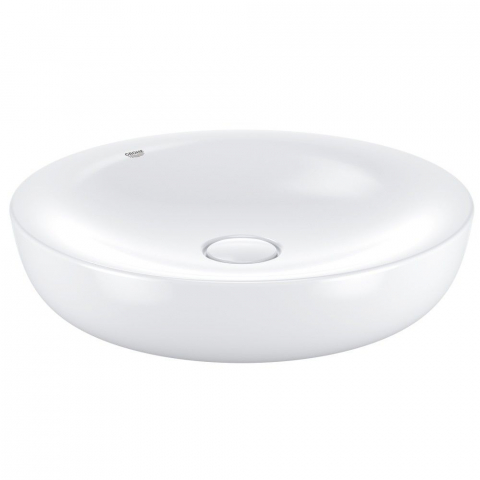 Lavoare pe perete - Lavoar baie pe blat, rotund Grohe Essence Vessel 45x45 cm, tratament PureGuard