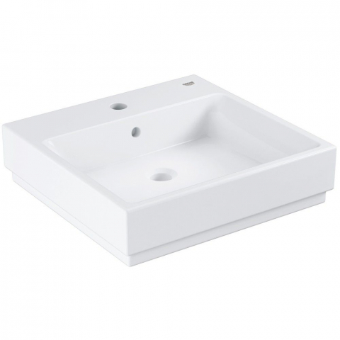 Lavoare pe perete - Lavoar baie suspendat Grohe Cube Ceramic 50x49 cm, tratament PureGuard