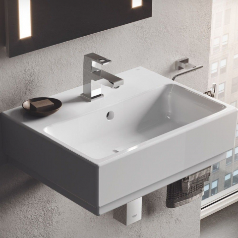 Lavoar baie suspendat Grohe Cube Ceramic 50x49 cm, tratament PureGuard [1]