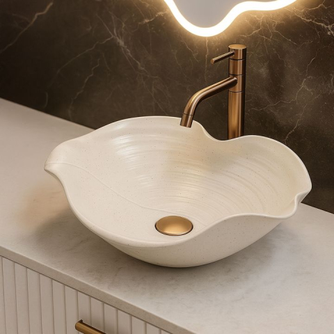 Lavoar ceramic pentru blat REA HM-02 Handmade ART [2]