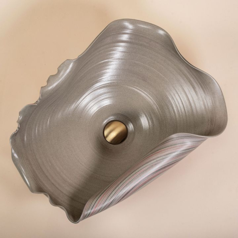 Lavoar ceramic pentru blat REA HM-17 Handmade ART [3]