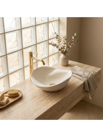 Lavoar ceramic pentru blat REA HM-34B Handmade ART [2]